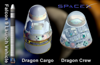 Illustration for article titled Así prueba sus propulsores la nave de SpaceX que llevará astronautas al espacio: flotando
